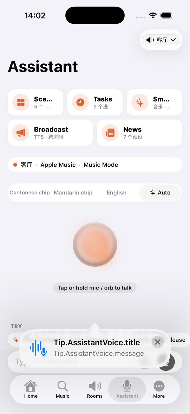 ZoneFoundry 语音助手主界面 / voice assistant orb